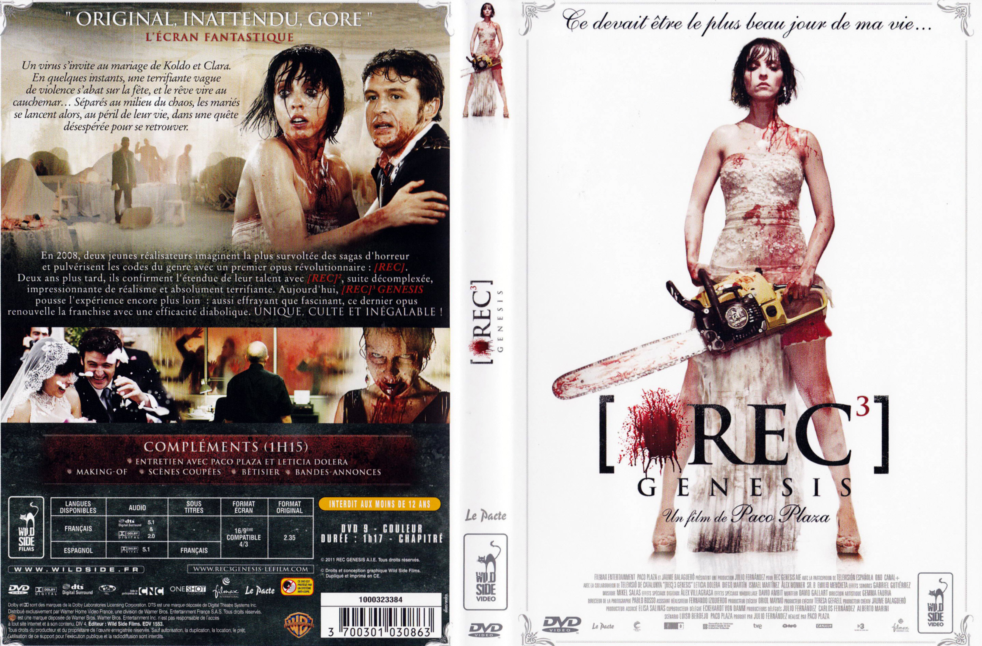 Jaquette DVD [REC]3 Gnesis